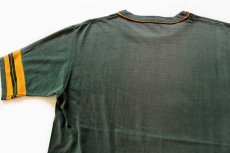 画像6: 70s CHIPPEWA FALLS インディアンヘッド コットン フットボールTシャツ 緑 XL (6)