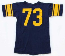 画像3: 70s Championチャンピオン ST.CLOUD STATE 73 ナンバリング コットン フットボールTシャツ 紺 (3)