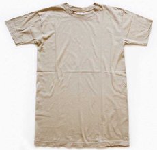 画像2: 12 USA製 米軍 CAC 無地 コットンTシャツ ベージュ M (2)