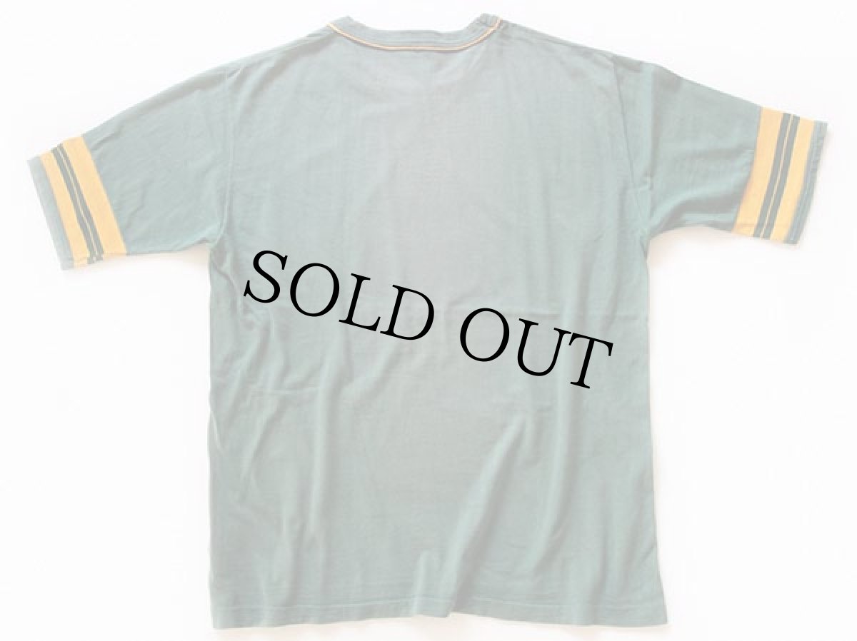 画像2: 70s CHIPPEWA FALLS インディアンヘッド コットン フットボールTシャツ 緑 XL (2)