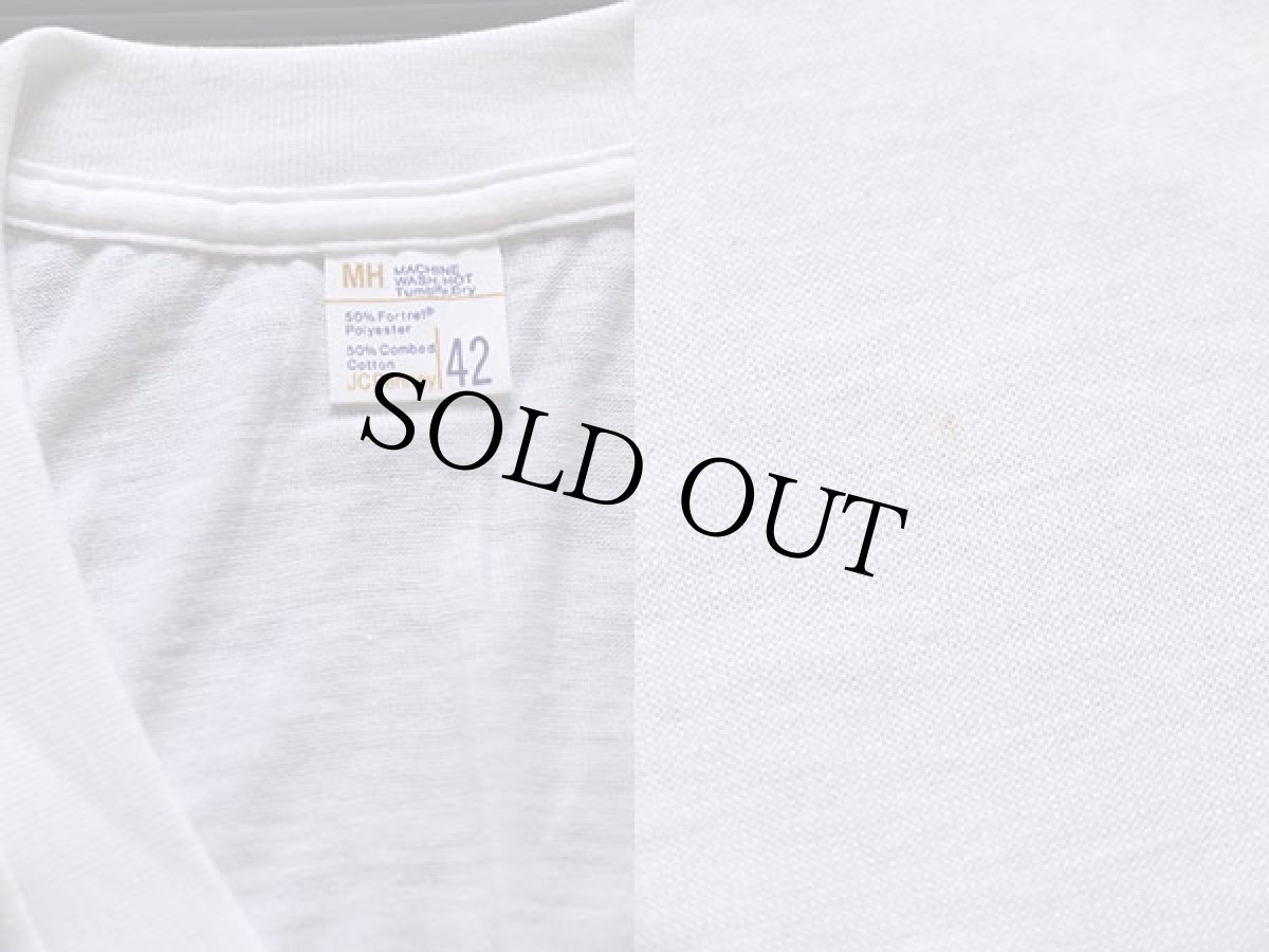 画像3: デッドストック★70s JCPenney 無地 Vネック Tシャツ 白 42 (3)