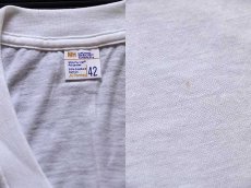 画像3: デッドストック★70s JCPenney 無地 Vネック Tシャツ 白 42 (3)