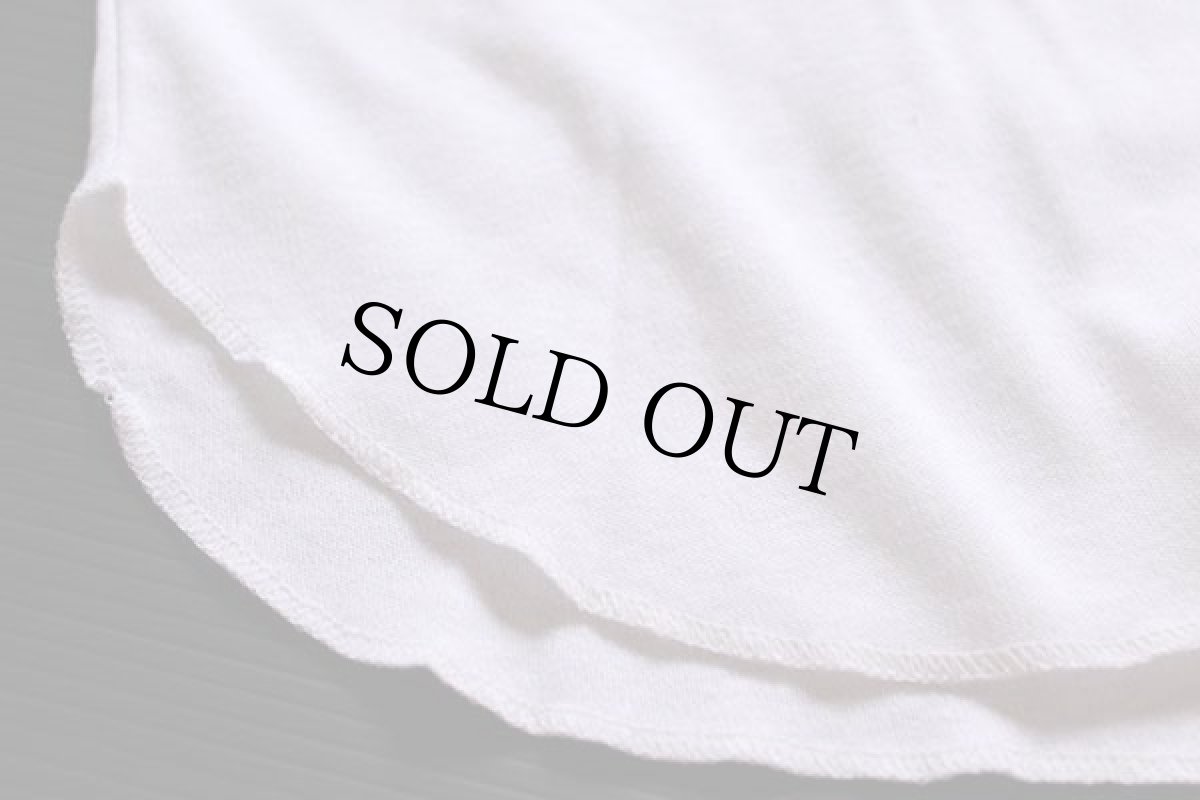 画像4: デッドストック★90s USA製 STJOHN'SBAY ヘンリーネック コットンTシャツ 白 L (4)