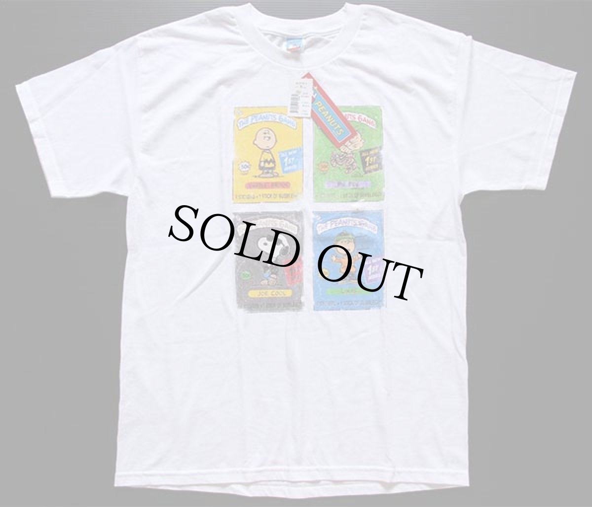 画像2: 未使用★PEANUTS スヌーピー コットンTシャツ 白 L (2)