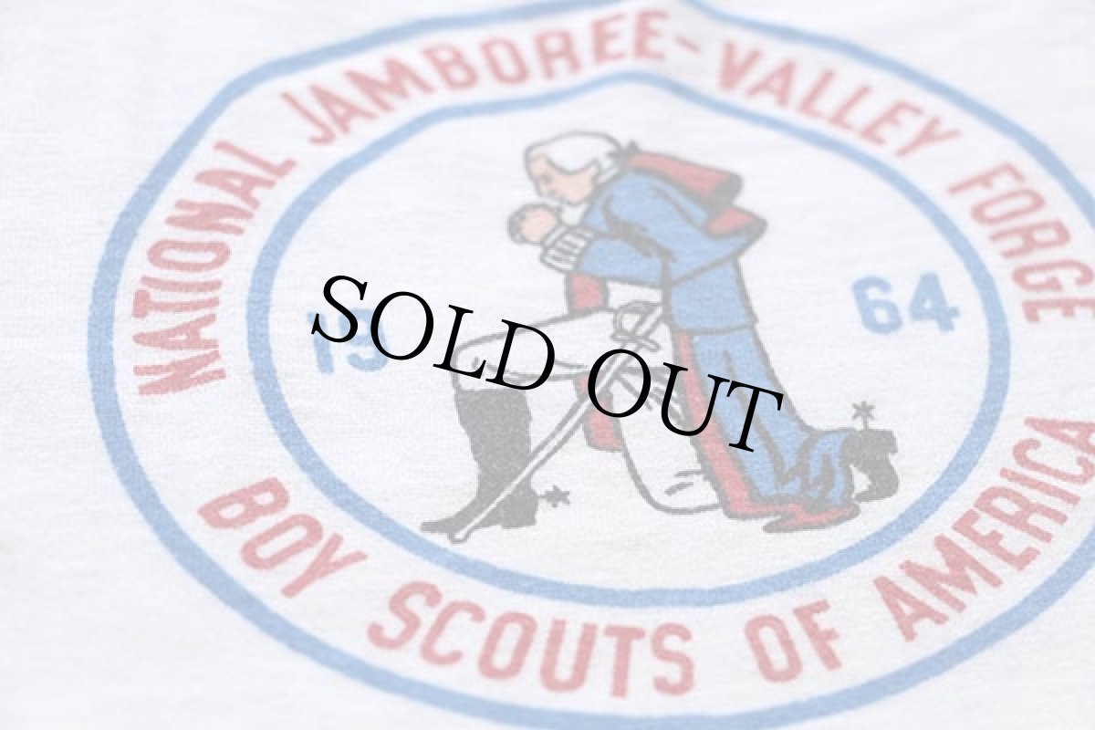 画像5: 60s BSA ボーイスカウト NATIONAL JAMBOREE 染み込みプリント コットンTシャツ 白 XL (5)