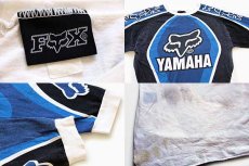 画像3: 90s FOX RACING YAMAHAヤマハ コットン モトクロス レーシングシャツ (3)