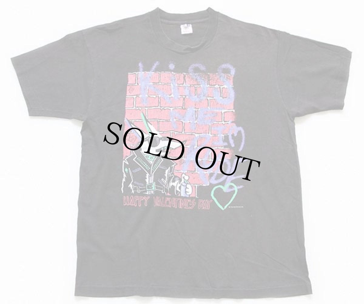 画像2: 90s USA製 Kiss Me I'm Rude コットンTシャツ 黒 XL (2)