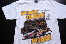 画像1: NASCAR UPS 両面プリント コットンTシャツ 白 M (1)