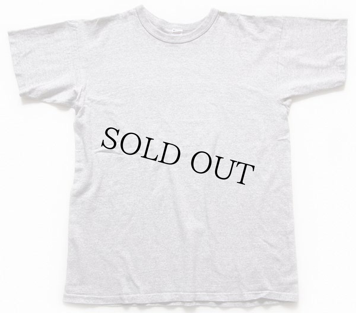 画像2: 80s USA製 Championチャンピオン 無地 目無し バインダーネック 88/12 Tシャツ 杢グレー XL (2)