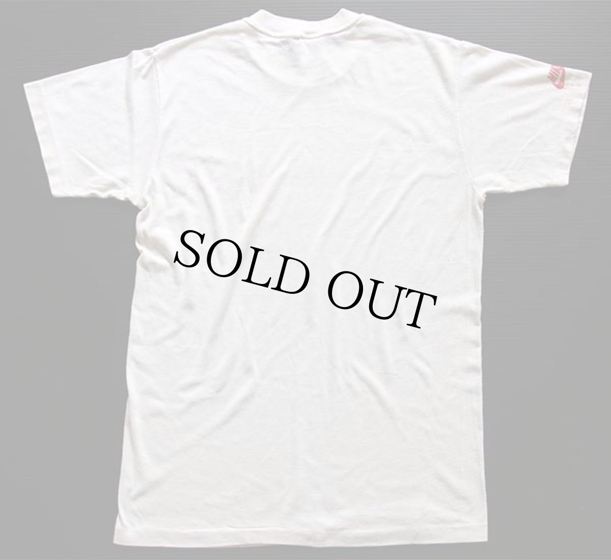 画像3: 70s USA製 NIKEナイキ WENDY'Sウェンディーズ Daily News 染み込みプリント Tシャツ ライトベージュ M (3)