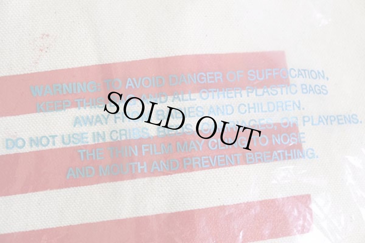 画像4: デッドストック★80s USA製 AVON 星条旗 コットン キャンバス トートバッグ エコバッグ 生成り (4)