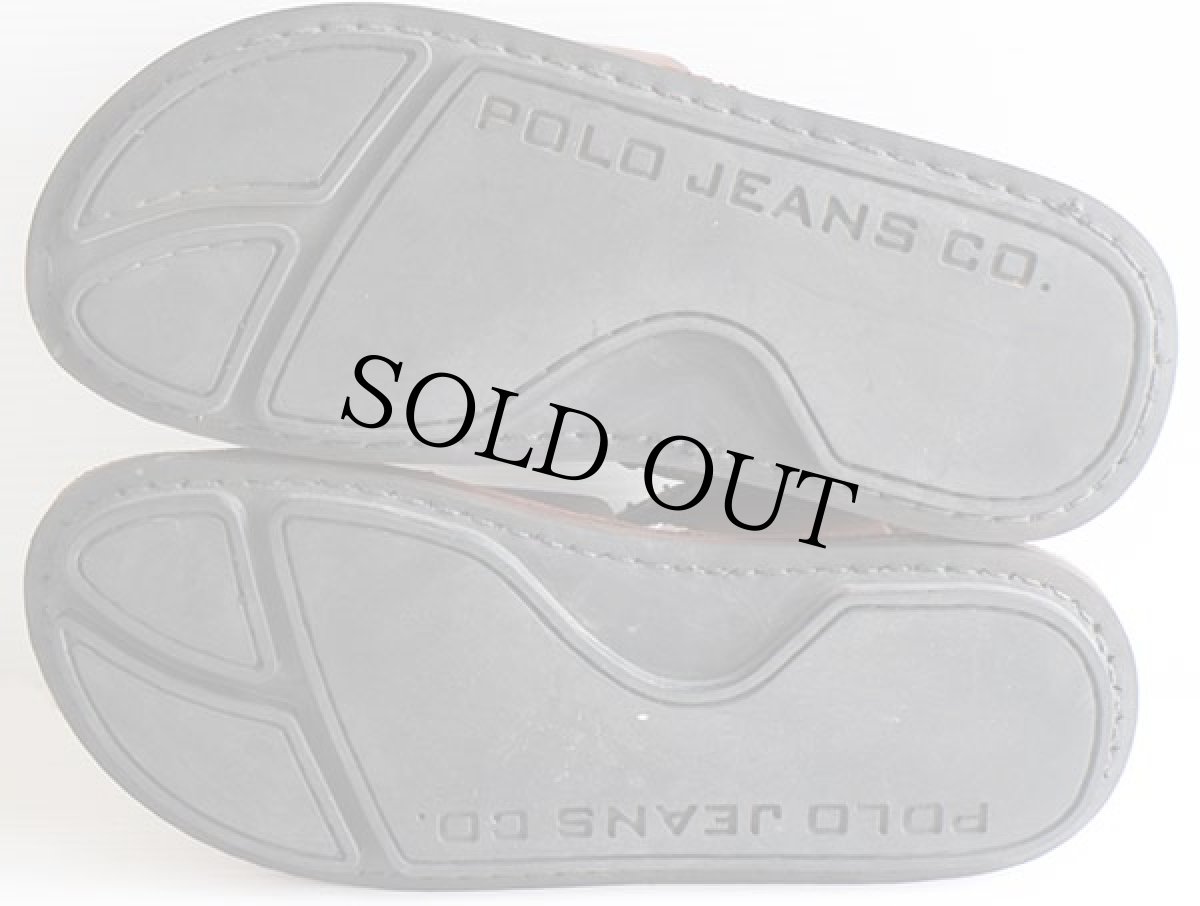 画像3: 00s POLO JEANSポロ ジーンズ ラルフローレン レザーサンダル 焦げ茶 (3)