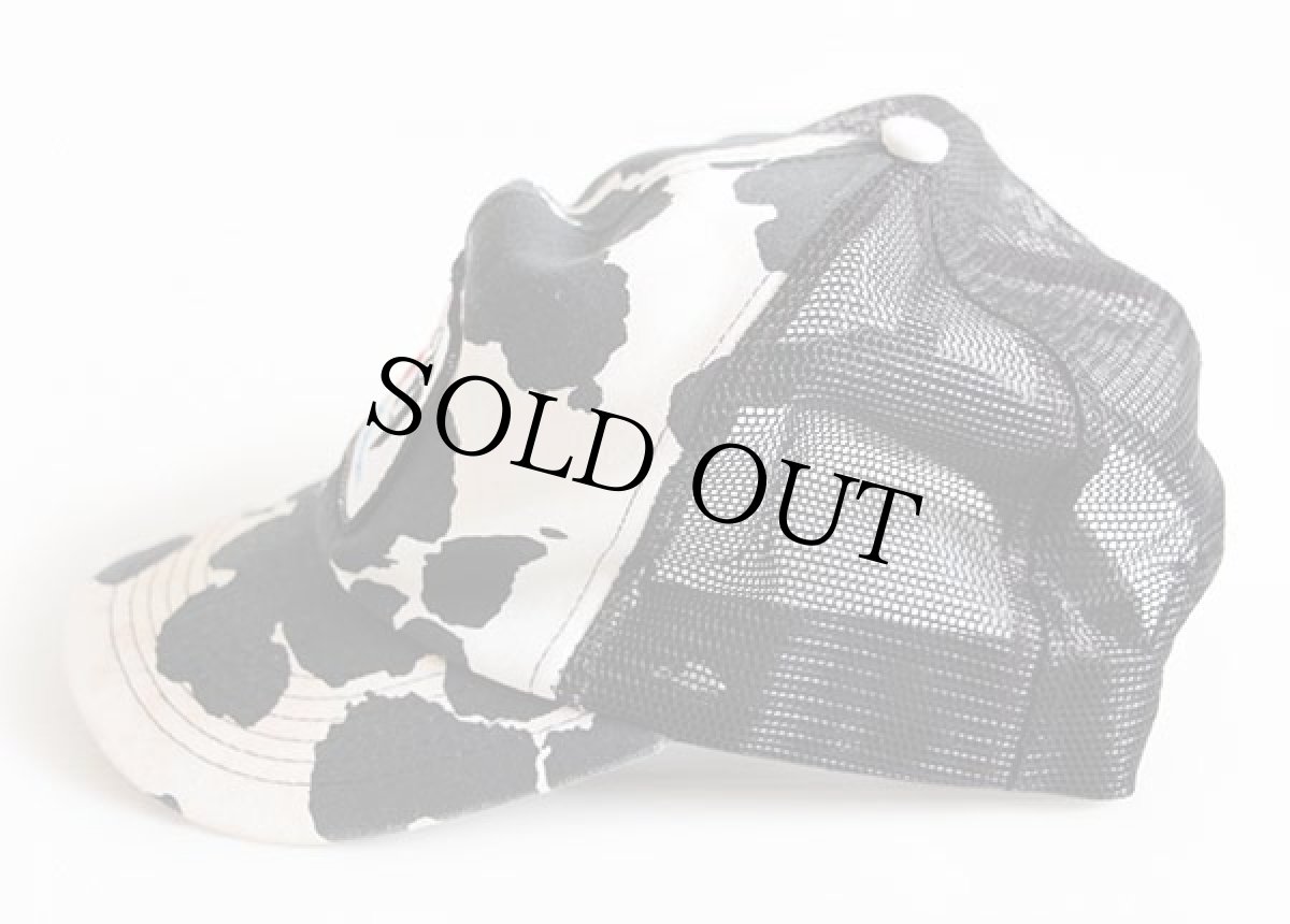 画像2: 80s USA製 Dairy Chow パッチ付き 牛柄 メッシュキャップ 黒×白 (2)