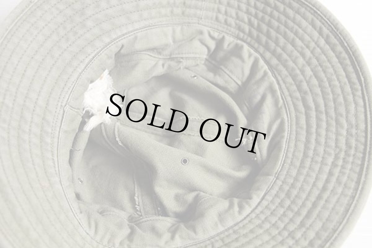 画像3: 40s 米軍 U.S.ARMY HBT ヘリンボーンツイル ハット オリーブ 54cm (3)