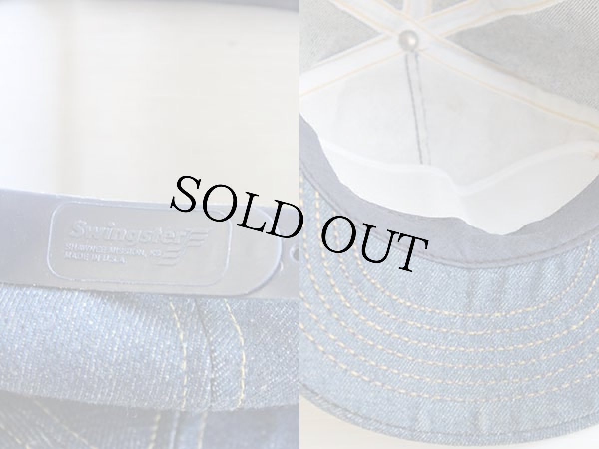 画像3: 80s USA製 Swingster MAC TOOLS ロゴ刺繍 デニムキャップ (3)