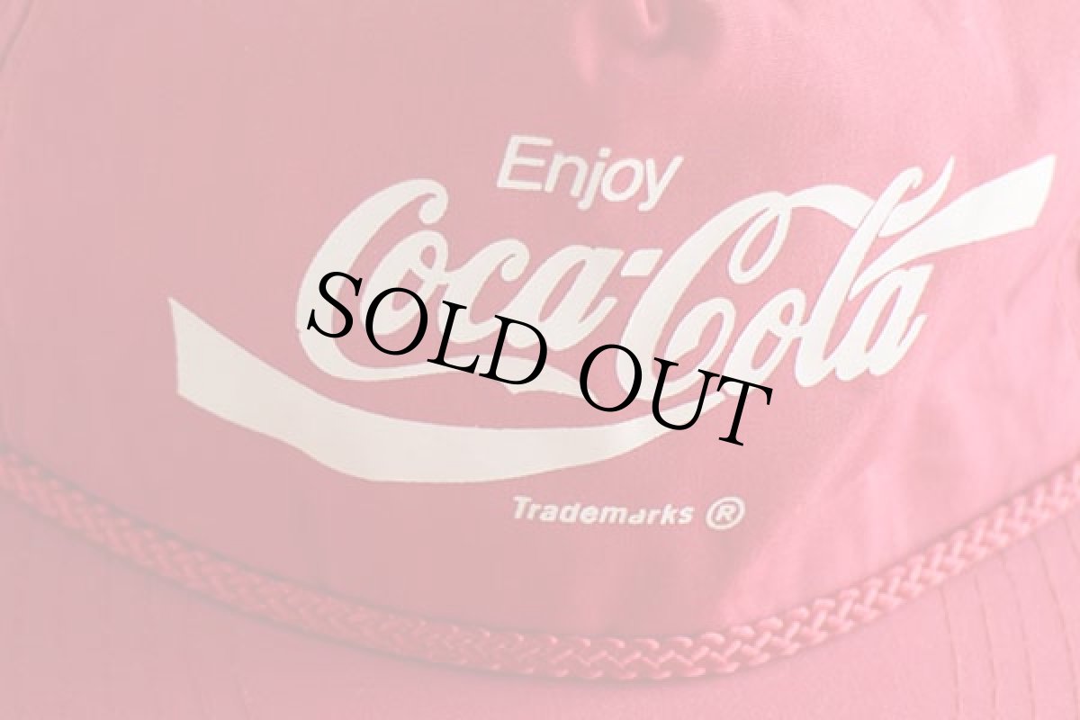 画像3: 80s Coca-Colaコカコーラ ロゴ コットンキャップ 赤 (3)