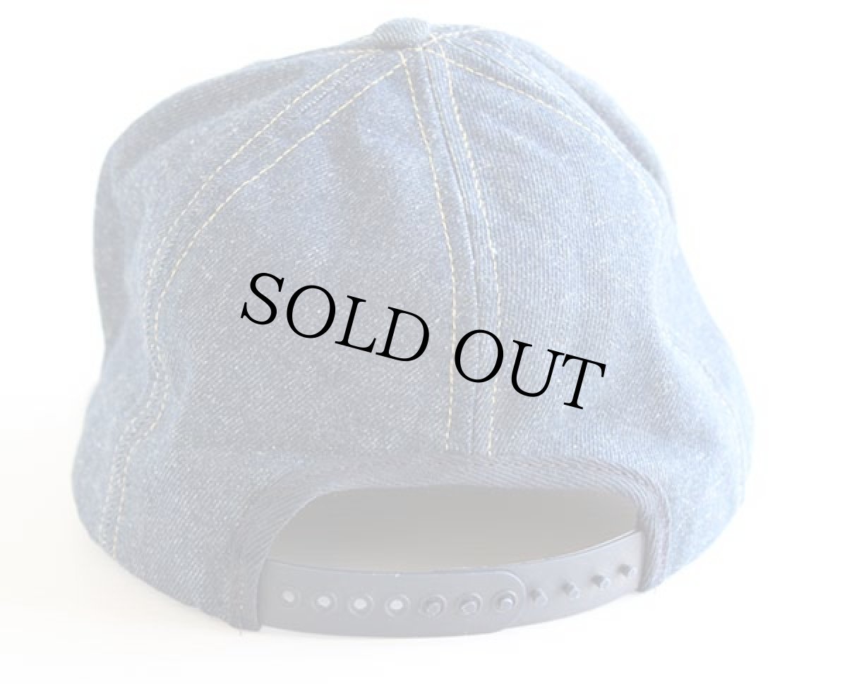 画像2: 80s USA製 Swingster MAC TOOLS ロゴ刺繍 デニムキャップ (2)