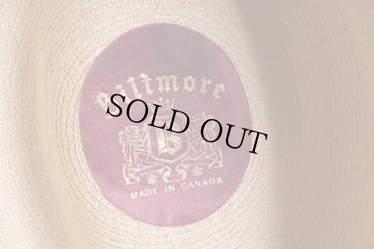 画像4: カナダ製 BILTMORE 中折れ ストローハット 7 1/2 60 (4)