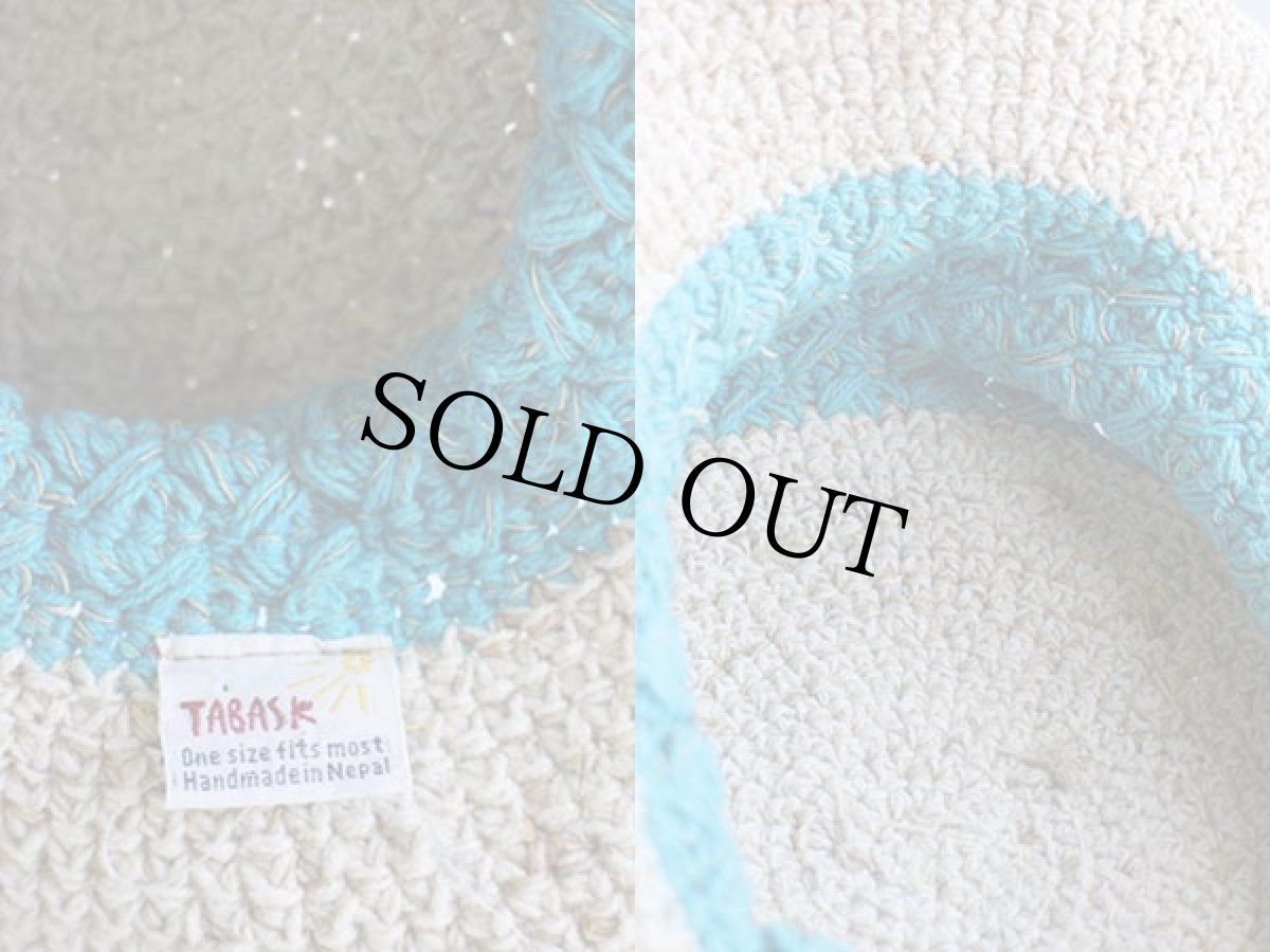 画像3: ネパール製 ハンドメイド TABASK 編み込み ヘンプ×コットン ハット (3)