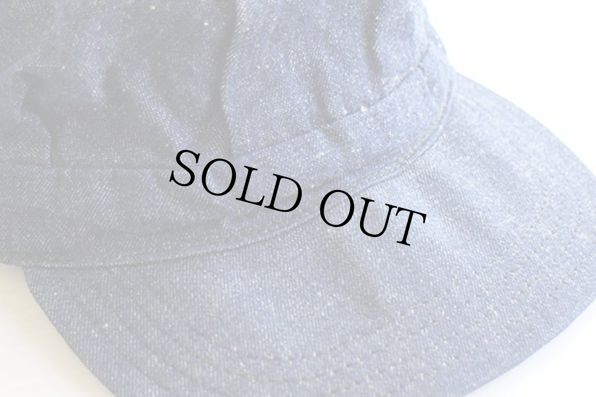 画像4: 70s UNKNOWN デニム ワークキャップ L (4)