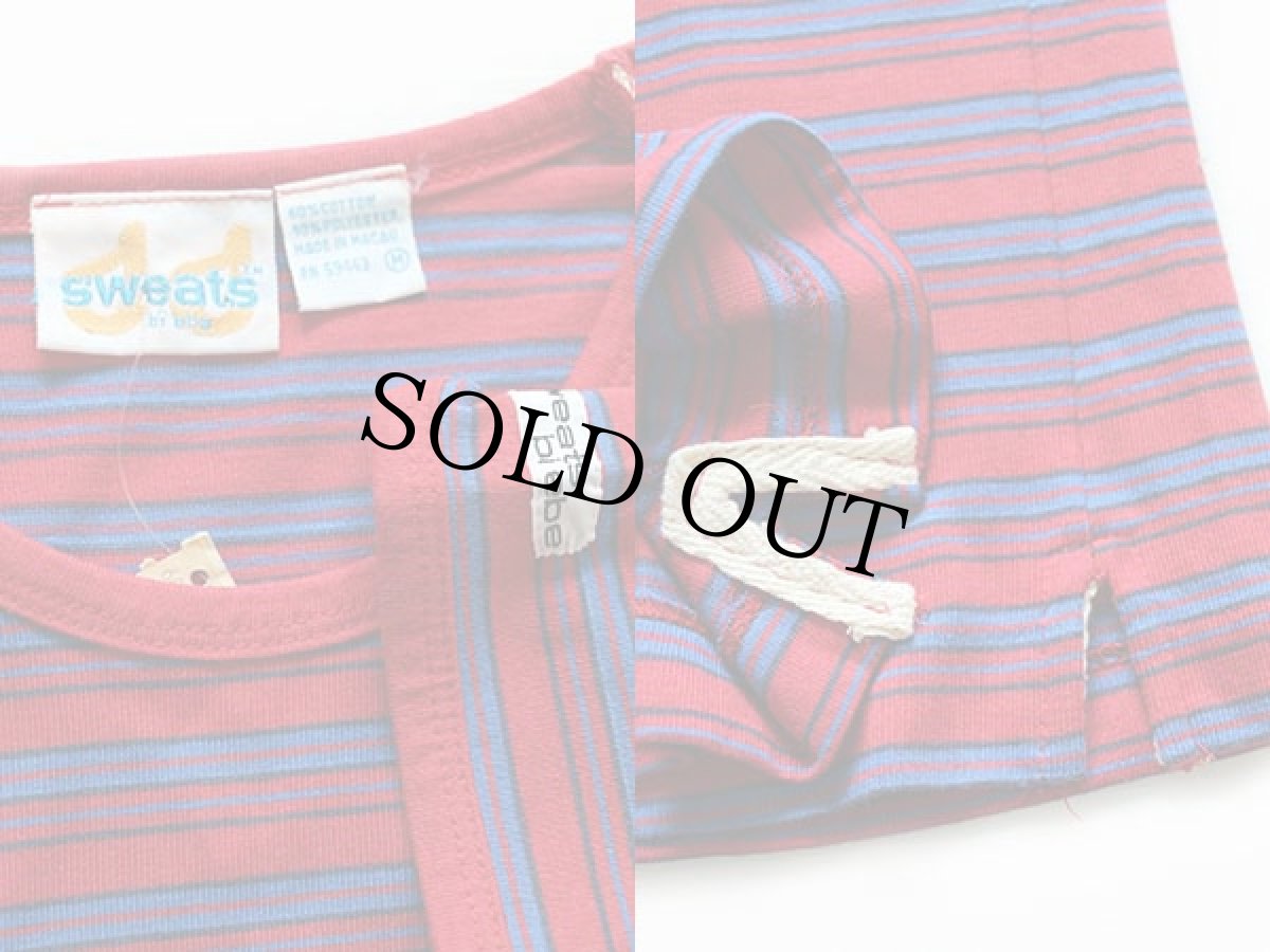 画像3: デッドストック★80s sweats bi ebe ランダムボーダー Tシャツ M (3)