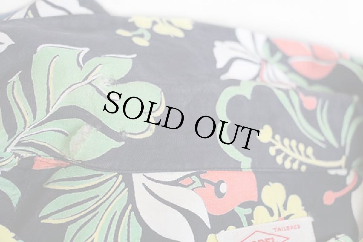 画像8: 40s MODEL ボタニカル柄 レーヨン アロハシャツ 18 (8)