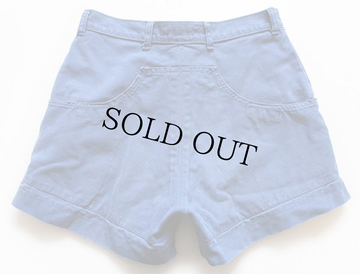 画像2: 70s patagoniaパタゴニア 白タグ コットン スタンドアップ ショーツ ブルー w30★ショートパンツ (2)