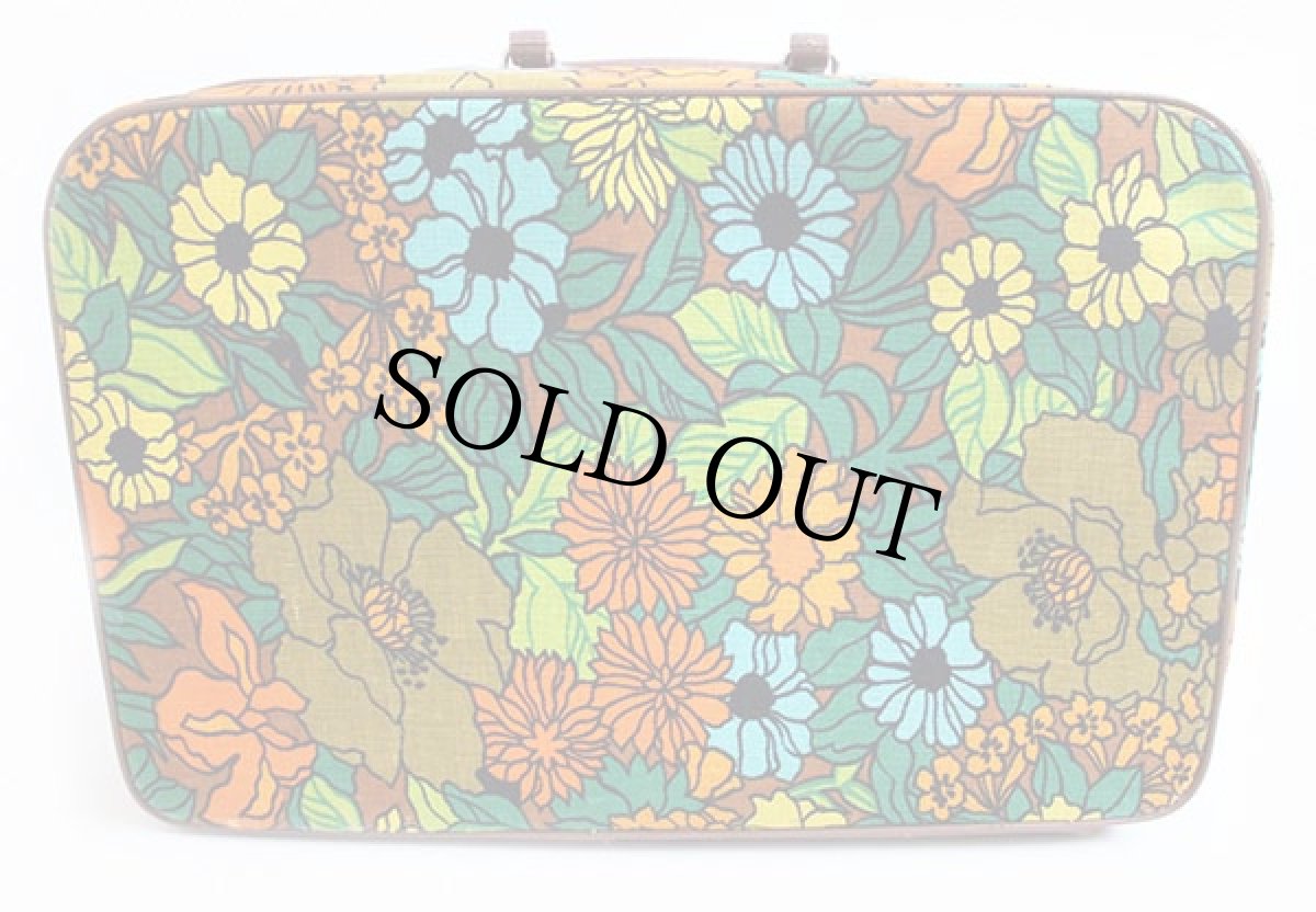 画像2: 70s 花柄 トランク ハンドバッグ★スーツケース (2)