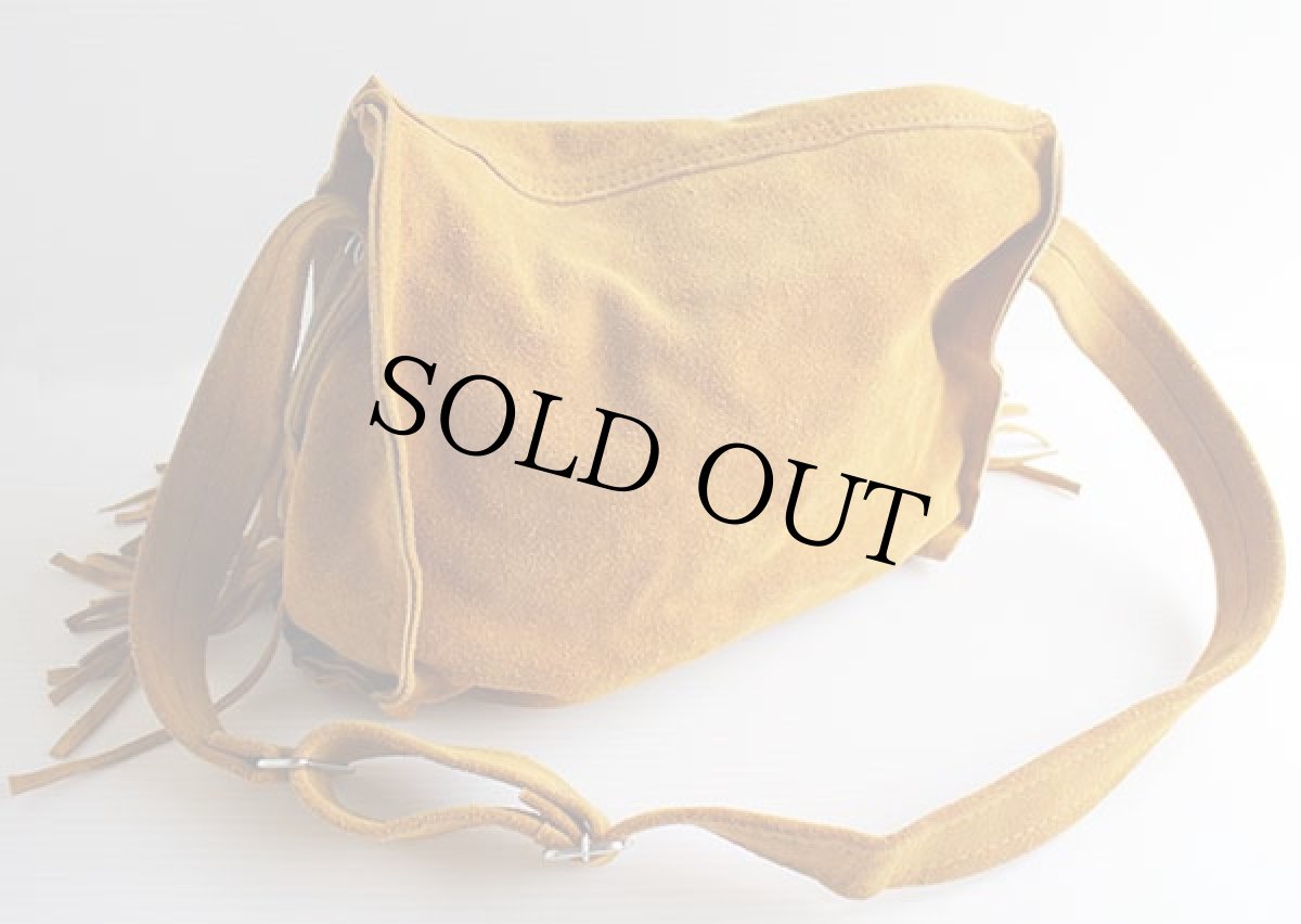 画像2: フリンジ スエードレザー ショルダーバッグ (2)