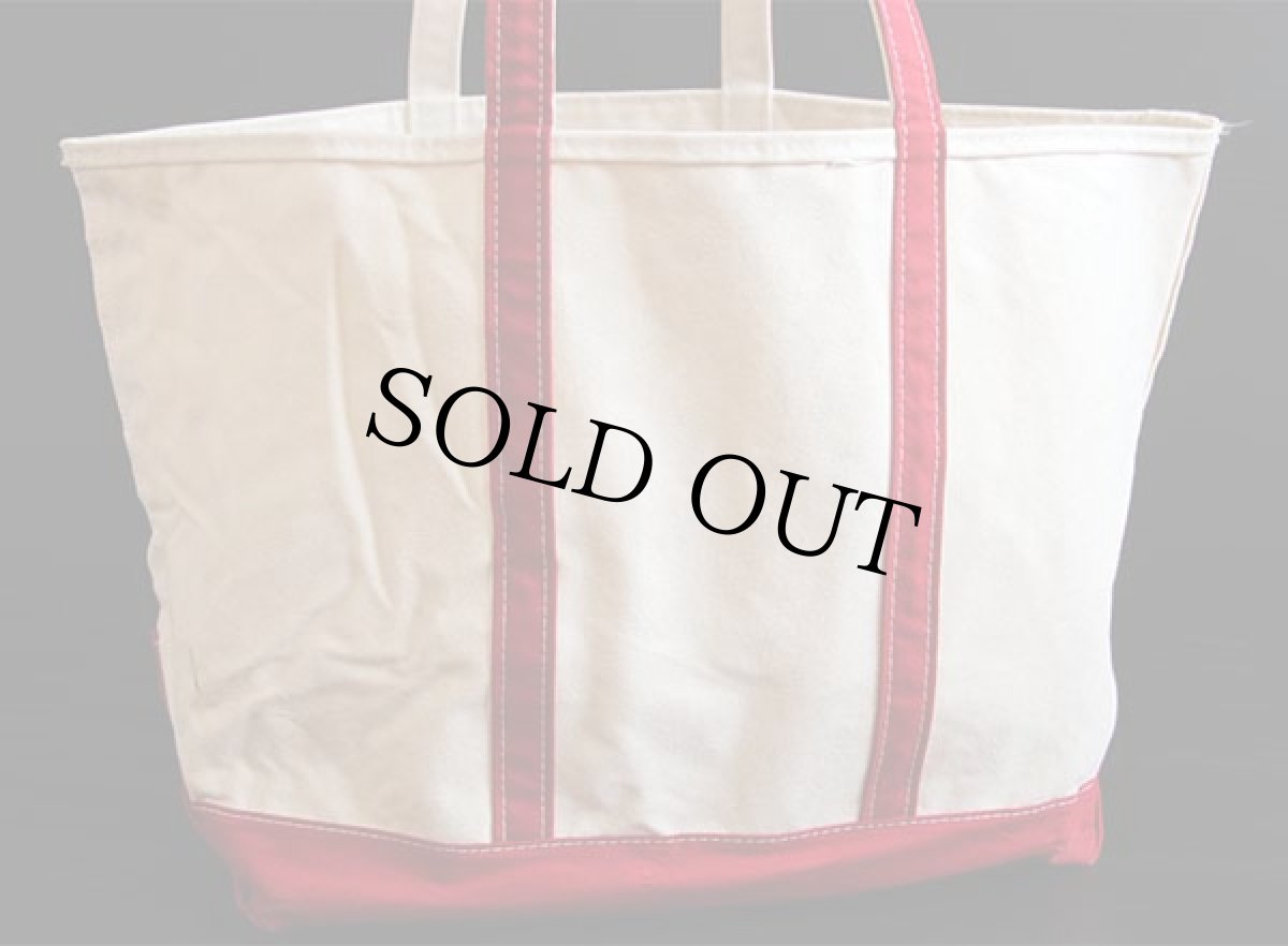 画像2: L.L.Bean BOAT AND TOTE ロングハンドル キャンバス トートバッグ 赤 XL★エクストララージ (2)