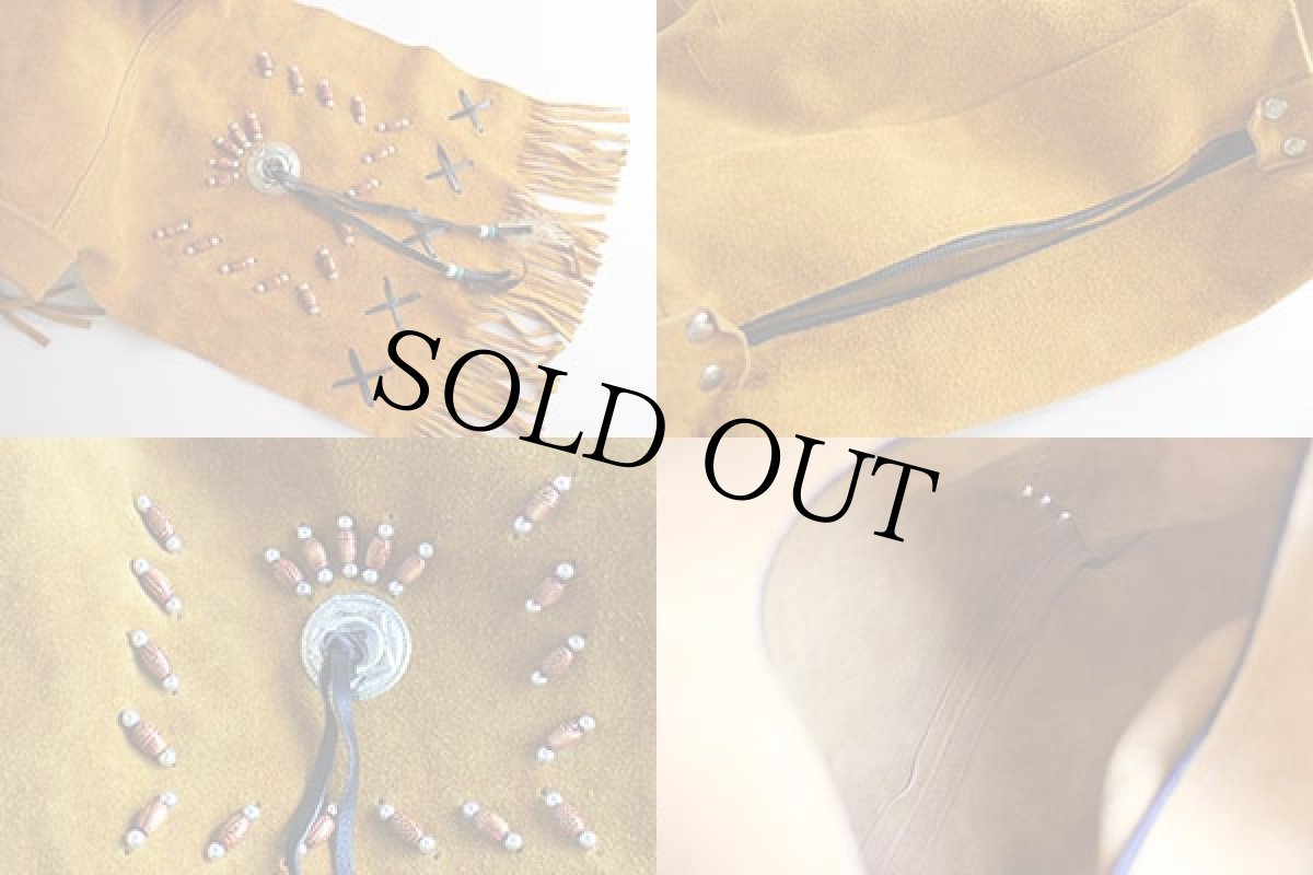 画像5: フリンジ スエードレザー ショルダーバッグ (5)