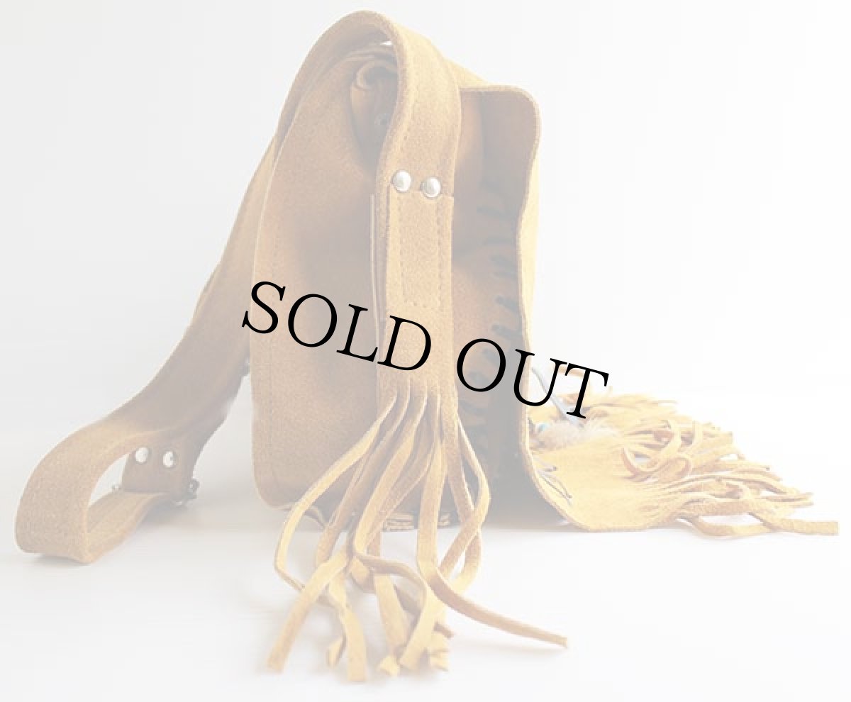 画像4: フリンジ スエードレザー ショルダーバッグ (4)