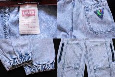 画像3: 90s Levi'sリーバイス ケミカルウォッシュ デニム スポーツジーンズ w29 L30★アシッド (3)