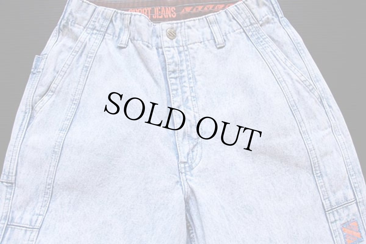 画像2: 90s Levi'sリーバイス ケミカルウォッシュ デニム スポーツジーンズ w29 L30★アシッド (2)