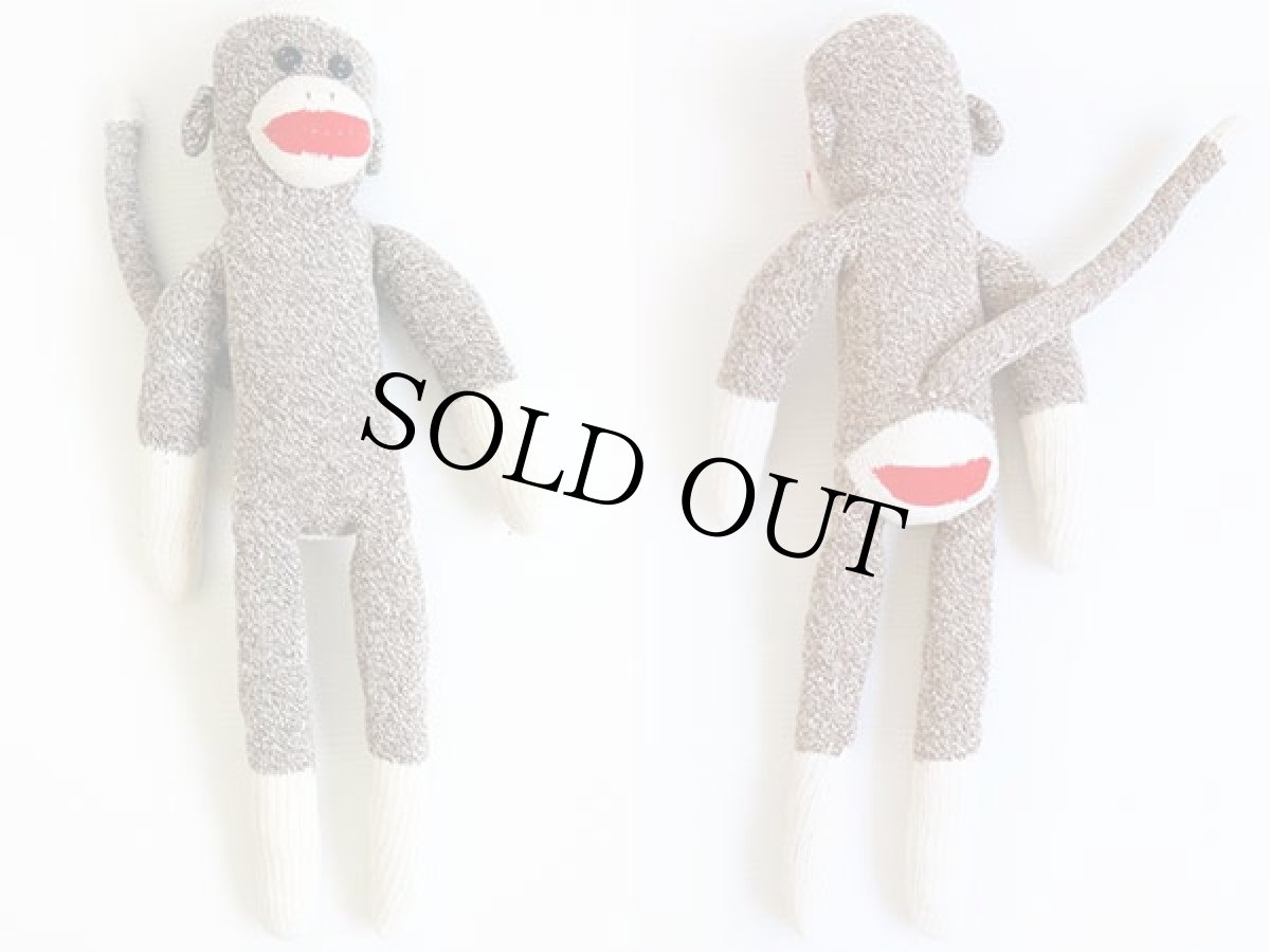 画像2: ハンドメイド ソックモンキー★ぬいぐるみ (2)