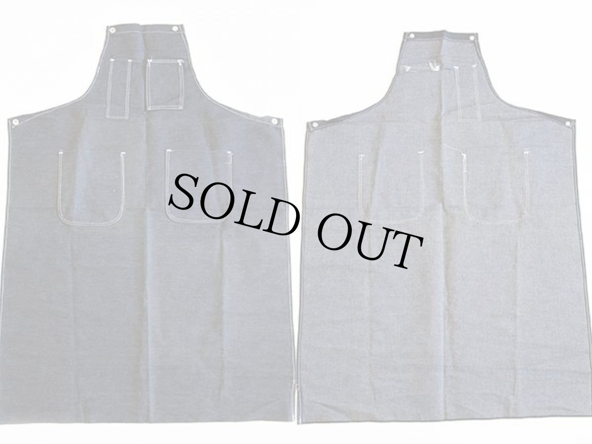 画像2: デッドストック★ビンテージ デニム ワークエプロン★P (2)