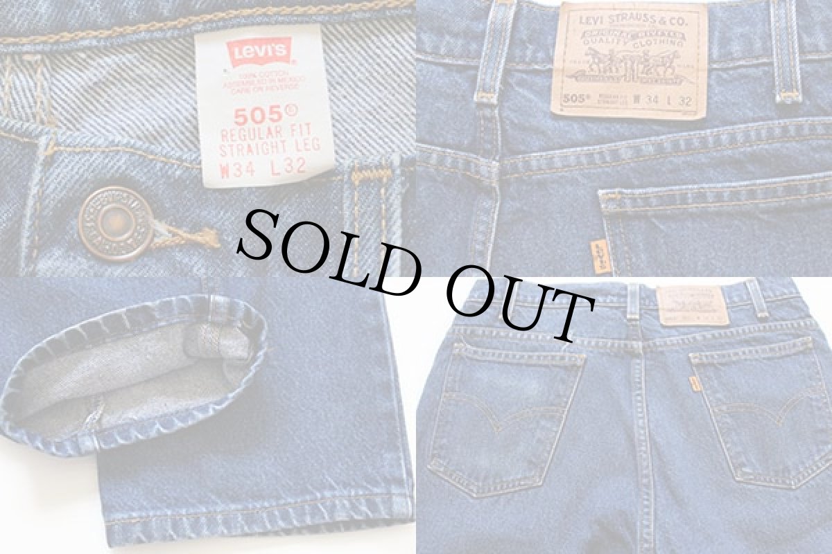 画像3: 90s USA製 Levi'sリーバイス 505 デニムパンツ w34 L32 (3)