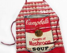 画像1: 80s Campbell's SOUP キャンベル スープ 総柄 エプロン★アンディウォーホル (1)