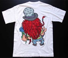 画像2: 90s USA製 WARNER BROS LOONEY TUNES ヨセミテサム 両面プリント コットンTシャツ 白 L (2)