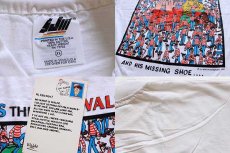 画像3: デッドストック★90s WHERE'S WALDO? 染み込みプリント コットンTシャツ 白 XL★ウォーリーをさがせ! (3)