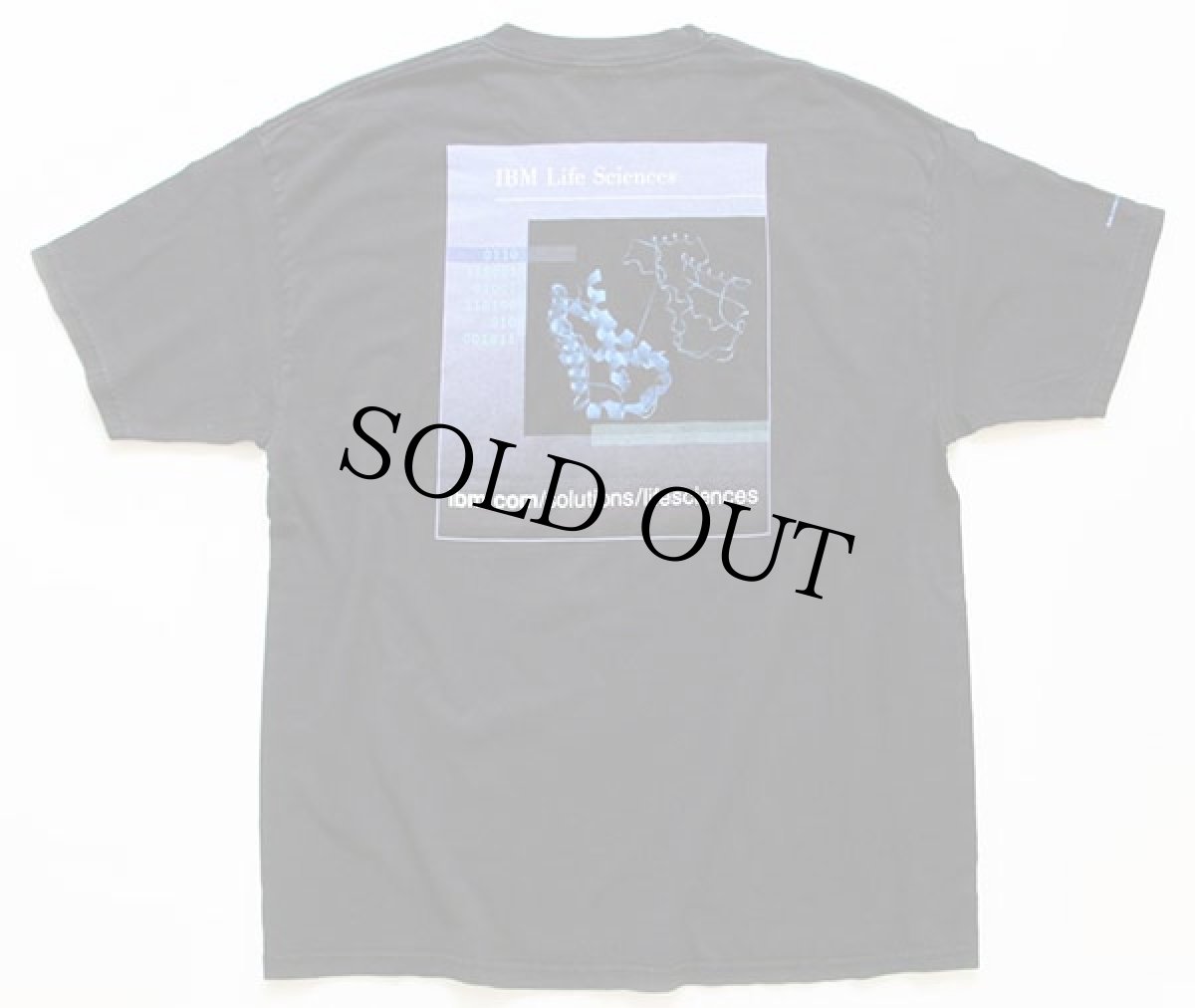 画像2: IBM Life Sciences コットンTシャツ 黒 XL (2)