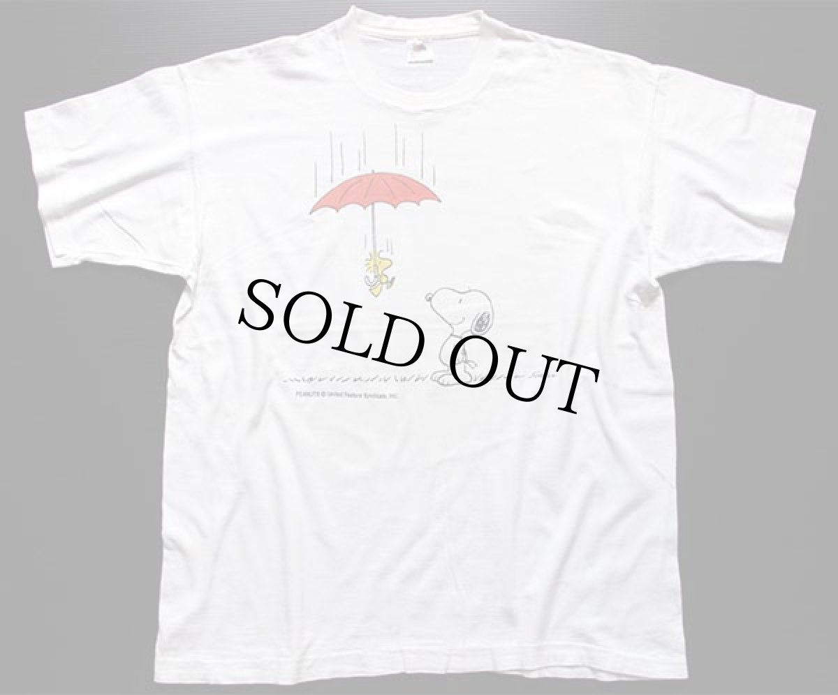 画像2: 90s USA製 PEANUTS スヌーピー コットンTシャツ 白 XL (2)
