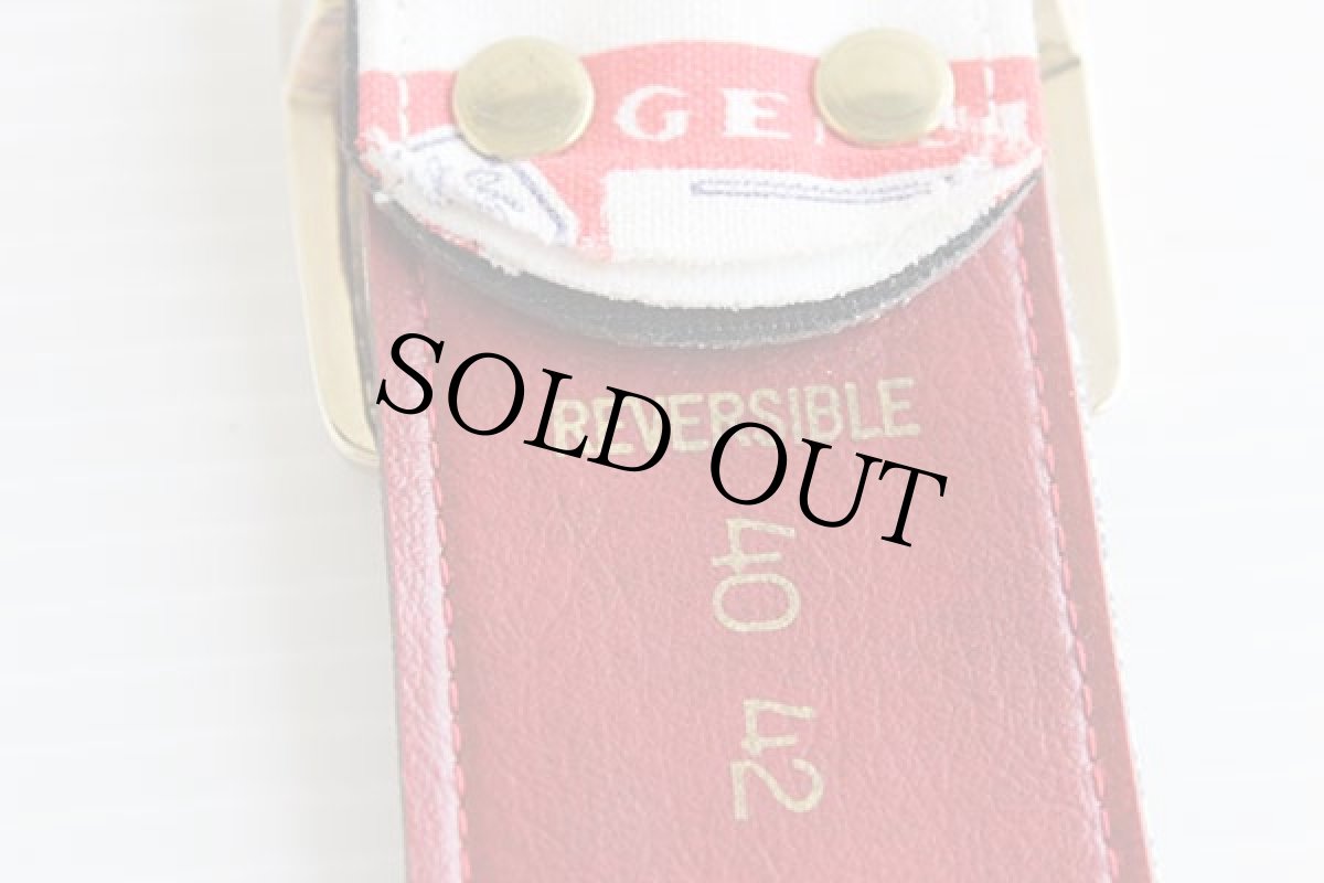 画像4: 70s Budweiserバドワイザー 総柄プリント ベルト 40 42 (4)