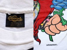 画像3: 90s USA製 WARNER BROS LOONEY TUNES ヨセミテサム 両面プリント コットンTシャツ 白 L (3)