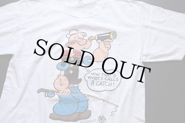 POPEYE ポパイTシャツ 90年代 USA製  プリント コミック パロディ