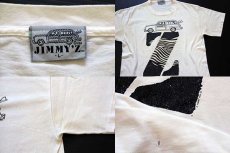 画像4: 80s USA製 JIMMY'Zジミーズ ウッディーワゴン 両面プリント コットンTシャツ 白 L (4)