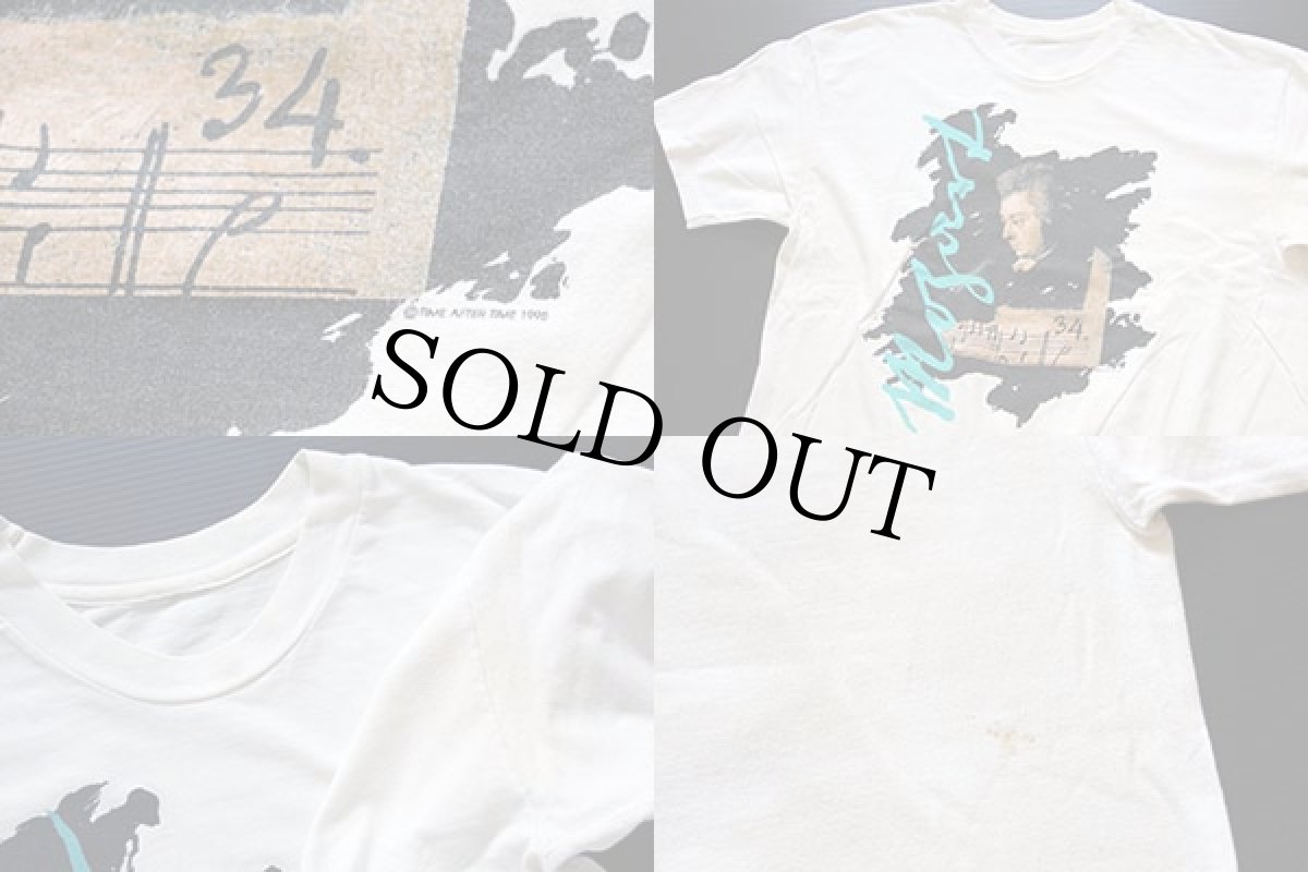 画像4: 90s Mozartモーツァルト コットンTシャツ 白★Goetheゲーテ (4)