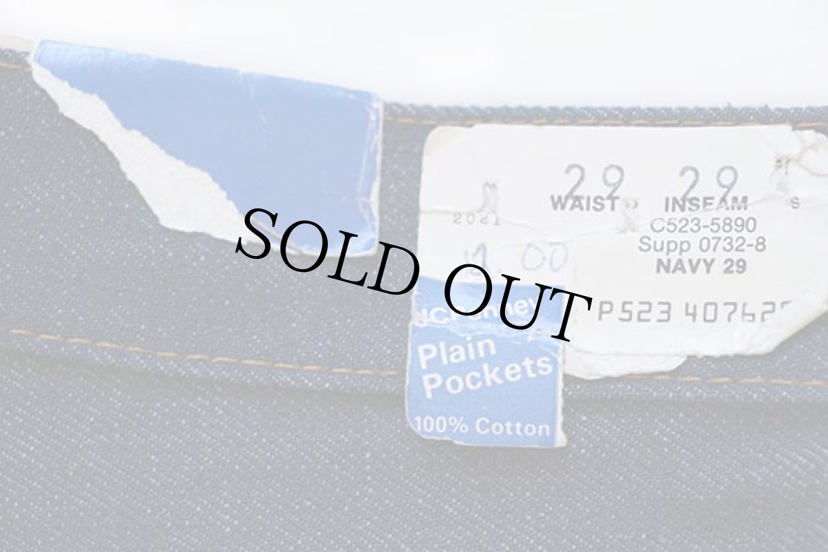 画像3: デッドストック★70s JCPenney Plain Pockets ベルボトム デニムパンツ w29 L29 (3)