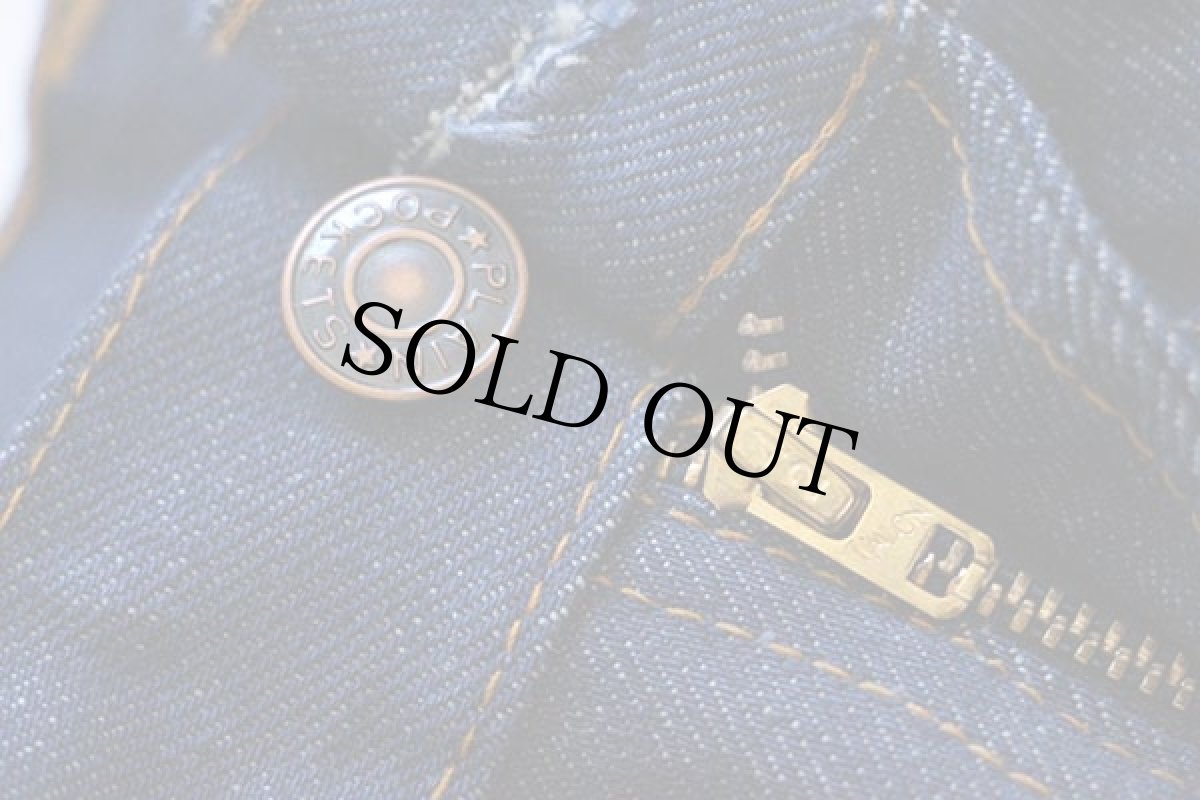 画像5: デッドストック★70s JCPenney Plain Pockets ベルボトム デニムパンツ w29 L29 (5)