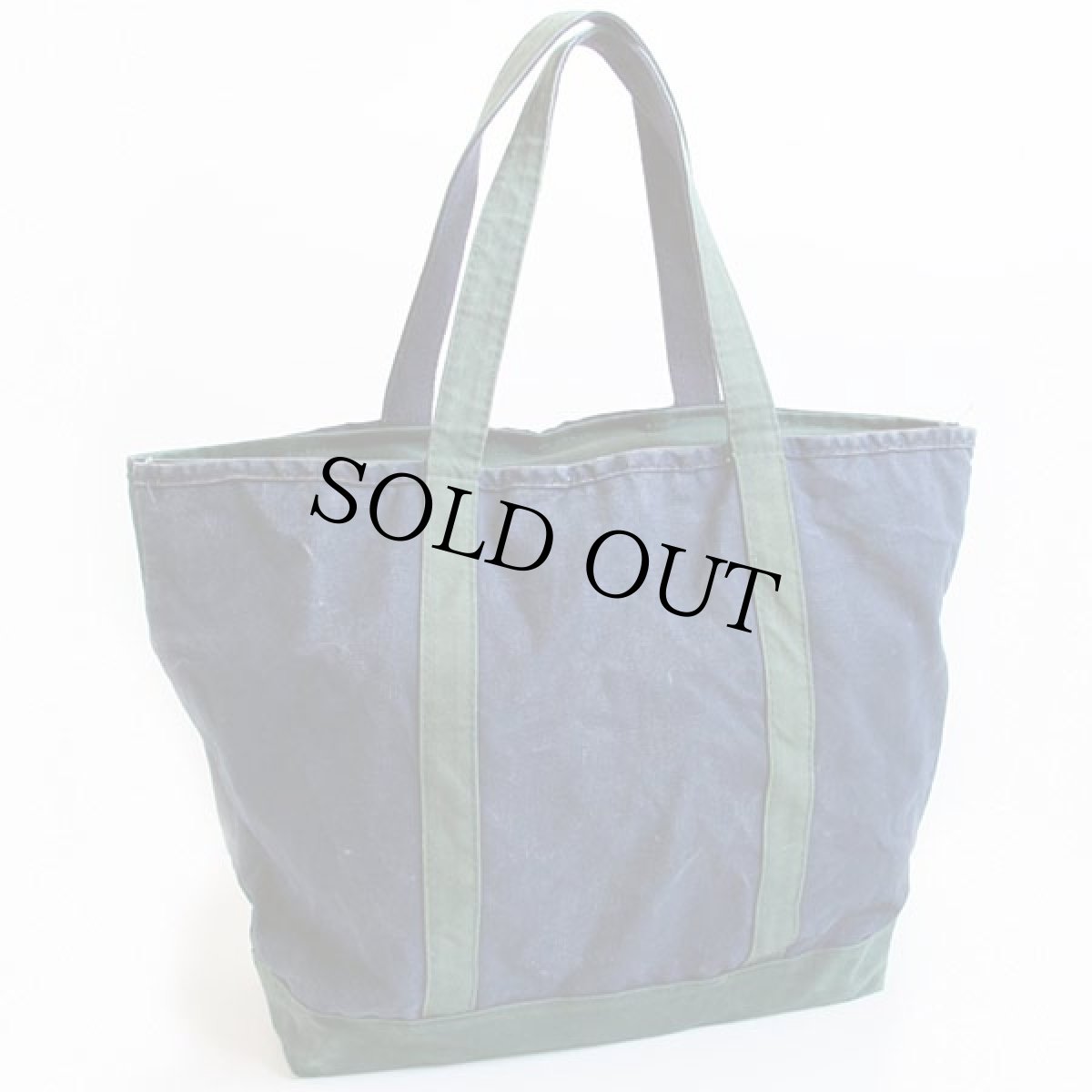 画像2: 90s USA製 LANDS'ENDランズエンド キャンバス トートバッグ ジップトップ 紺×緑 (2)